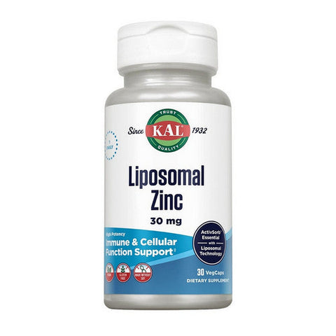 Kal, Liposomal Zinc High Potency, 30 Mg, 30 Veg Caps Kal