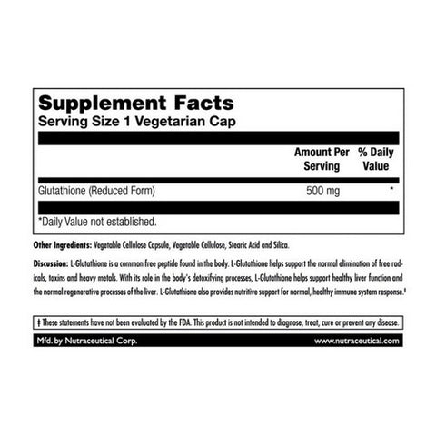 Kal, L-Glutathione, 30 Count