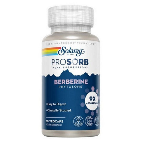 Solaray, Berberine Phytosome, 550 Mg, 30 Veg Caps