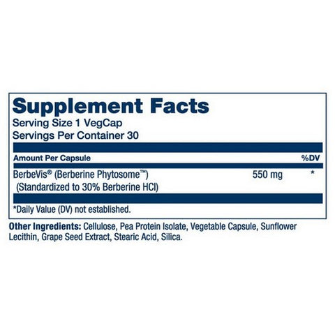 Solaray, Berberine Phytosome, 550 Mg, 30 Veg Caps