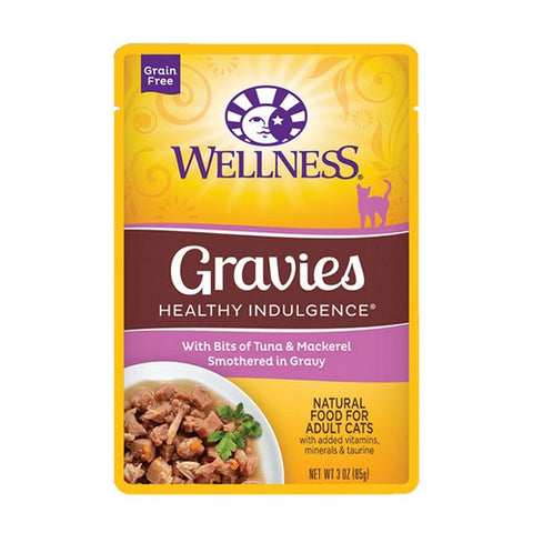 Wellness, Gravies Healthy Indulgence Cat Food Tuna And Mackerel, 3 Oz (Case of 24)