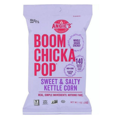 Angie's, Boom Chicka Pop Popcorn Sweet Salty Kettle Corn, 1 Oz (Case of 24)