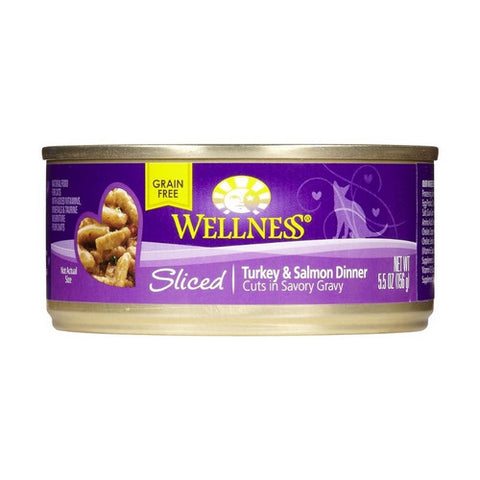 Wellness, Sliced Turkey And Salmon Cat Food, 3.5 Oz (Case of 24)