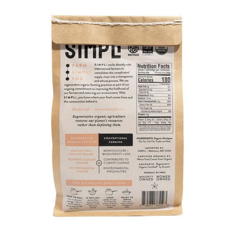 Simpli, Regenerative Organic Lupini Beans, 12 Oz (Case of 8)