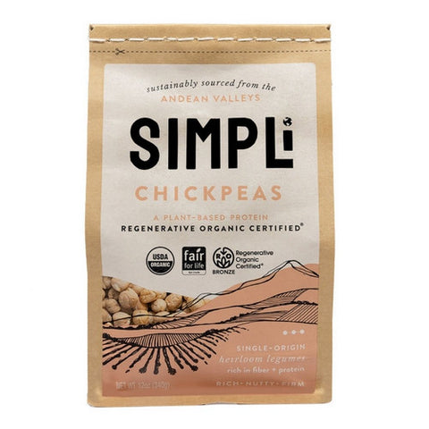 Simpli, Regenerative Organic Lupini Beans, 12 Oz (Case of 8)