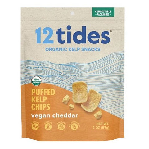 12 Tides, 12 Tides Organic Kelp Snacks, 2 Oz (Case of 8)