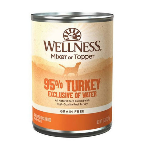 Wellness, Canned Dog Food 95% Turkey  Grain Free, 13.2 Oz (Case Of 12)