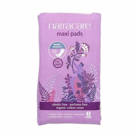 Natracare, Night-Time/Overnight Pads, 10 CT EA