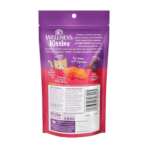 Wellness, Kittles Crunchy Salmon And Cranberry Cat Treats, 2 Oz (Case of 14)
