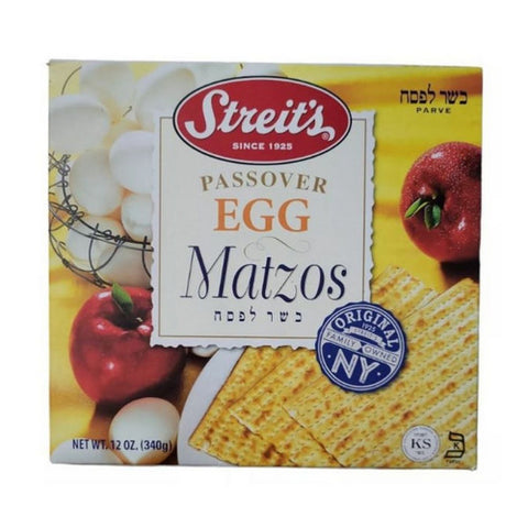 Streits, Egg Matzos, 12 Oz (Case of 30)