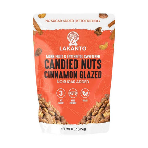Keto Cinnamon Glazed Nuts 8 Oz (Case Of 12) by Lakanto