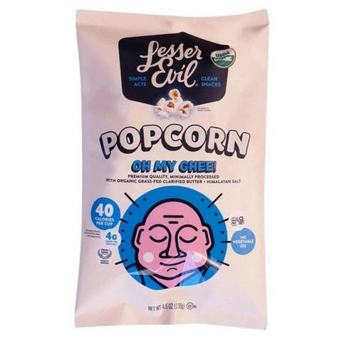 Lesser Evil, Organic Popcorn Grass Fed Clarified Butter, 4.6 Oz (Case Of 12)