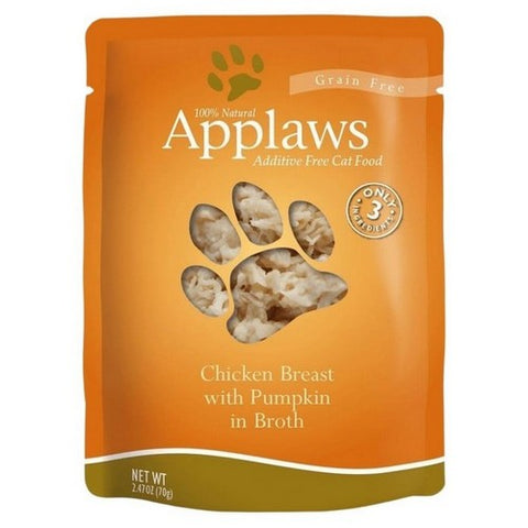 Applaws, Cat Food Pouch Chicken Pumpkin, 2.47 Oz (Case Of 12)