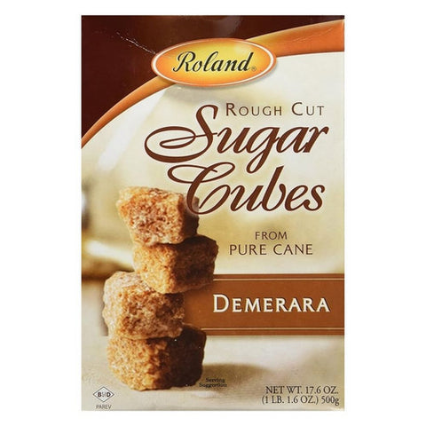 Roland, Demerara Cut Sugar Cubes, 17.5 Oz (Case Of 6)