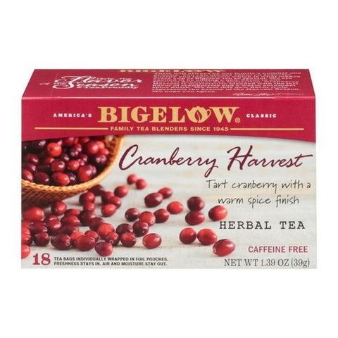 Bigelow, Cranberry Harvest, 18 Bag (Case Of 6)