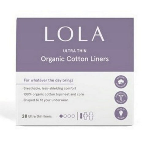 Lola, Ultra Thin Cotton Liners, 28 Count