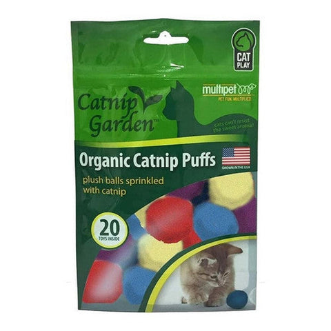 Multipet Organic Catnip Garden Puffs 20 Pack by Multipet