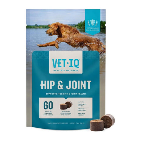 VetIQ, Vetiq Hip & Joint Soft Chew, 60 Count,Chicken