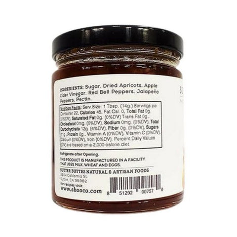 Sutter Buttes, Apricot Jalapeno Jam, 11.25 Oz