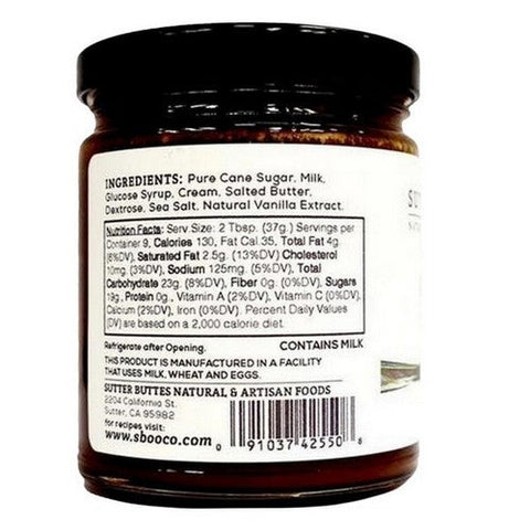 Sutter Buttes, Sea Salt Caramel Dessert Sauce, 11.75 Oz Sutter Buttes