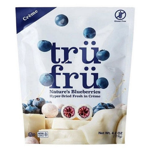 Tru Fru, Hyper Dried Blueberries In Creme, 4.2 Oz