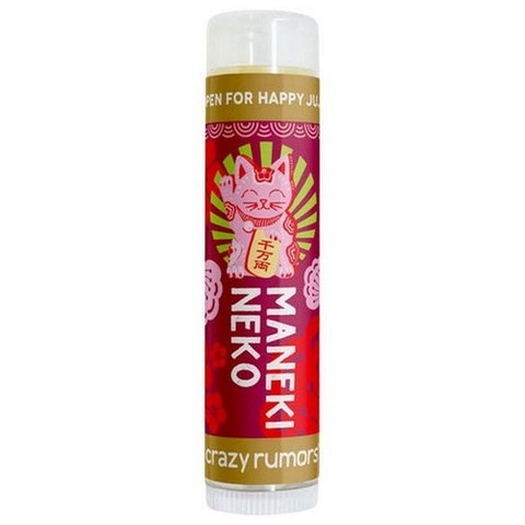 Crazy Rumors, Happy Juju Maneki Neko Lip Balm Blister Box, 0.15 Oz Crazy Rumors