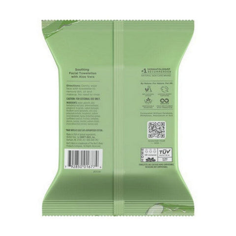 Burts Bees, Sensitive Facial Cleansing Towelettes With Cotton Extract, 10 Count Burts Bees