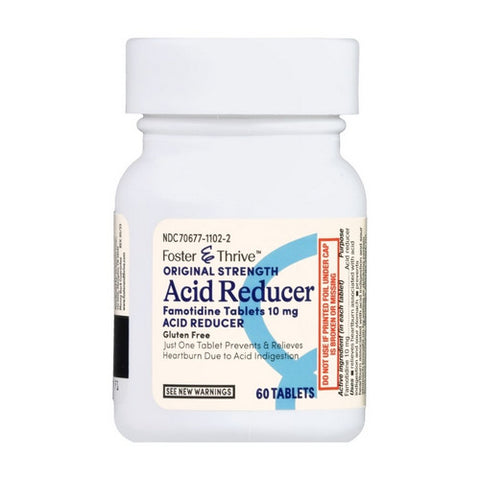 Foster And Thrive, Original Strength Acid Reducer, 10 Mg, 60 Tabs