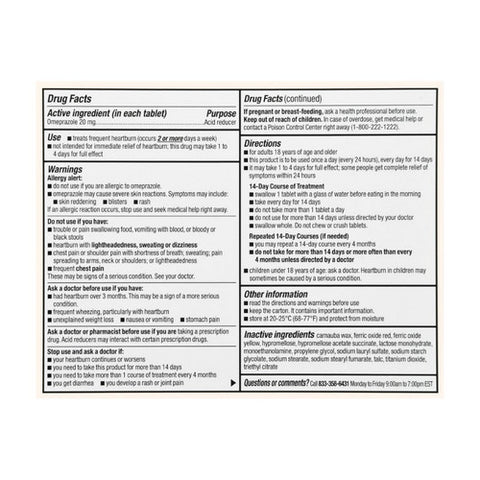 Foster And Thrive, Omeprazole Delayed Release, 20 Mg, 42 Tabs