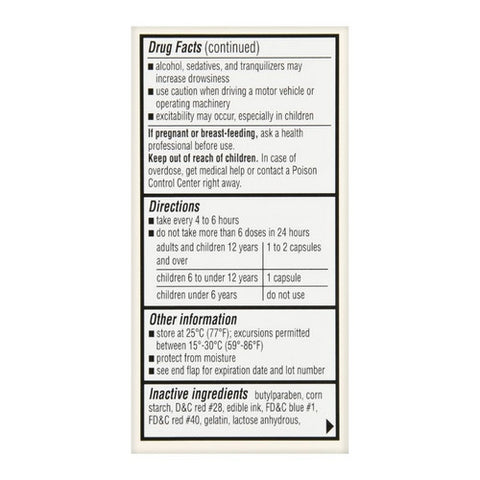 Foster And Thrive, Allergy Relief Diphenhydramine Hcl, 25 Mg, 100 Caps