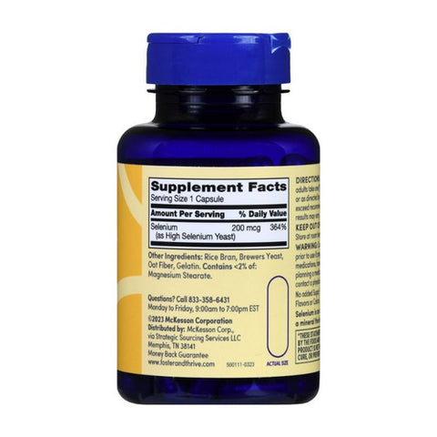 Foster And Thrive, Selenium, 200 Mcg, 100 Caps