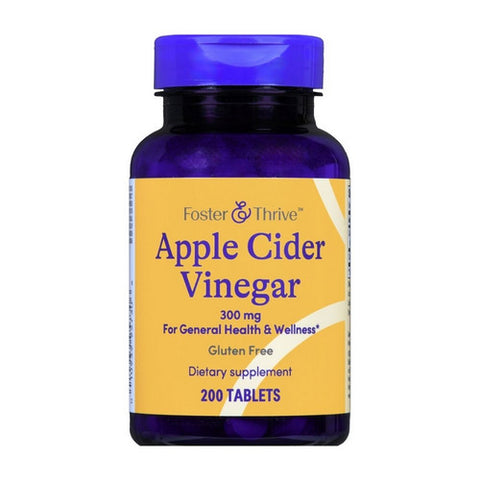 Foster And Thrive, Apple Cider Vinegar, 300 Mg, 200 Tabs