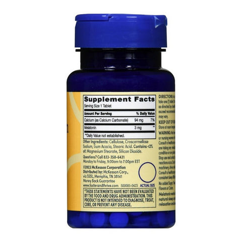 Foster And Thrive, Melatonin, 3 Mg, 120 Tabs