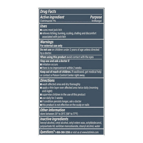 Lotrimin, Af Clotrimazole Antifungal Jock Itch Treatment Cream, 0.42 Oz Lotrimin