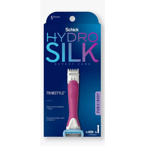 Carefree, Hydro Silk Trimstyle Pubic Hair Trimmer And Razor, 1 Count