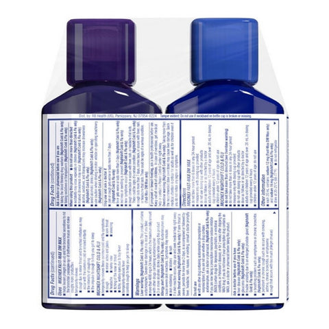 Clearasil, Mucinex Fast Max DM Max And Nightshift Cold And Flu Liquid, 12 Oz