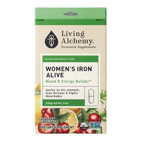 Living Alchemy, Women's Iron Blood And Energy Builder, 32 Mg, 60 Vegan Capsules