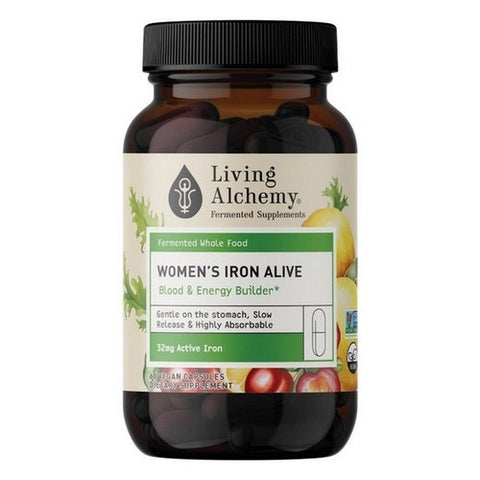 Living Alchemy, Women's Iron Blood And Energy Builder, 32 Mg, 60 Vegan Capsules