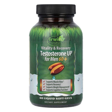Irwin Naturals, Testosterone Up For Men 60 Plus, 60 Liquid Softgels Irwin Naturals