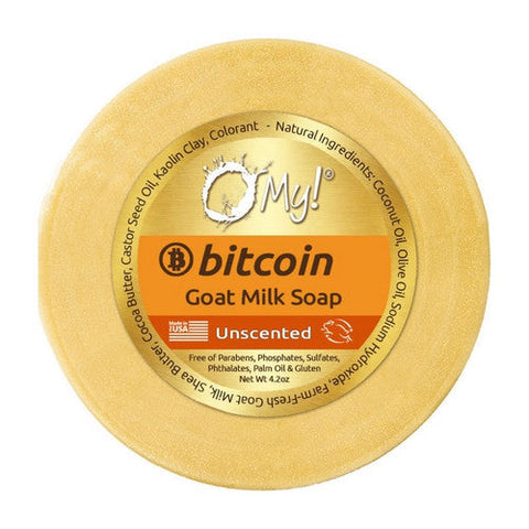 O MY!, Goat Milk Specialty Soap Puck Bitcoin, 5.5 Oz O MY!
