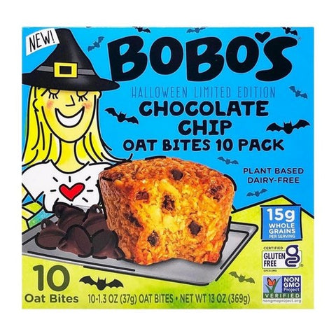 Bobos, Halloween Chocolate Chips Oat Bite, 1.3 Oz X 10 Count (Case Of 4)