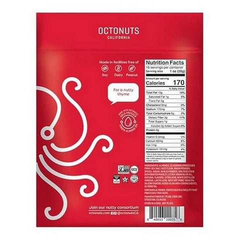 Octonuts, California Almond Roasted Herbes De Provence, 16 Oz (Case Of 12)