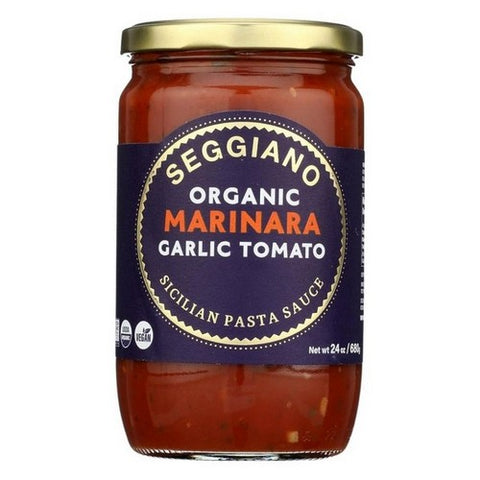 Seggiano, Organic Marinara Pasta Sauce, 24 Oz (Case Of 6)