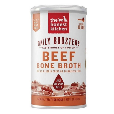 The Honest Kitchen, Daily Boosts Instant Beef Bone Broth With Turmeric, 3.6 Oz (Case Of 6)