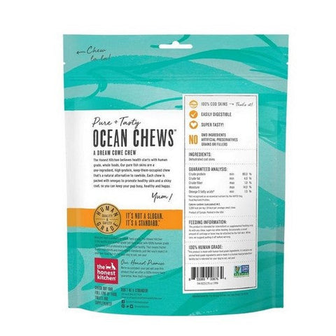 The Honest Kitchen, Ocean Chews Crispy Cod Fish Skins Dog Treats, 2.75 Oz (Case Of 6) The Honest Kitchen