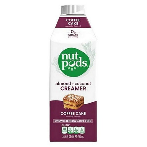 Nutpods, Creamer Coffee Cake Unsweetened, 25.4 Oz (Case Of 6)