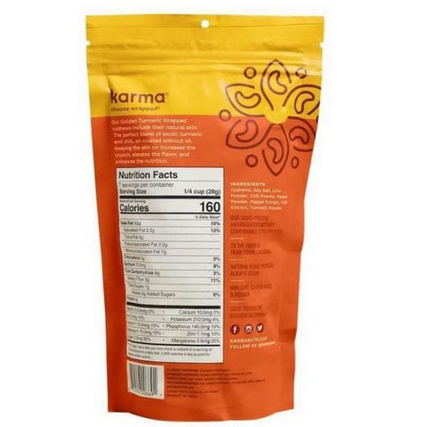 Karma Nuts, Cashews Golden Turmeric, 7 Oz (Case Of 6)