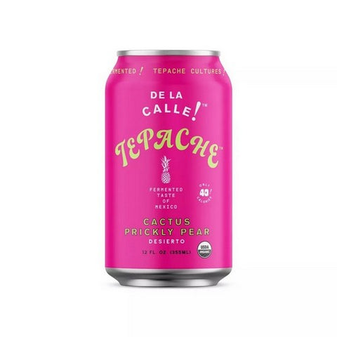 De La Calle, Fermented Beverage Tepache Cactus Prickly Pear, 12 Oz (Case Of 12) De La Calle