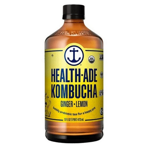 Health-Ade, Ginger Lemon Kombucha, 16 Oz (Case Of 12)