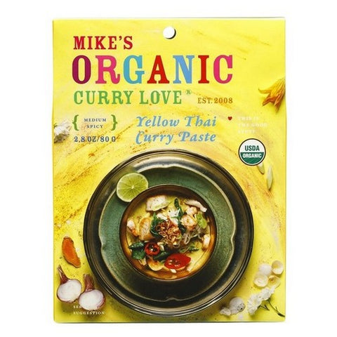 Mike's Organic Foods, Yellow Thai Curry Paste Small Box, 2.8 Oz (Case Of 6)